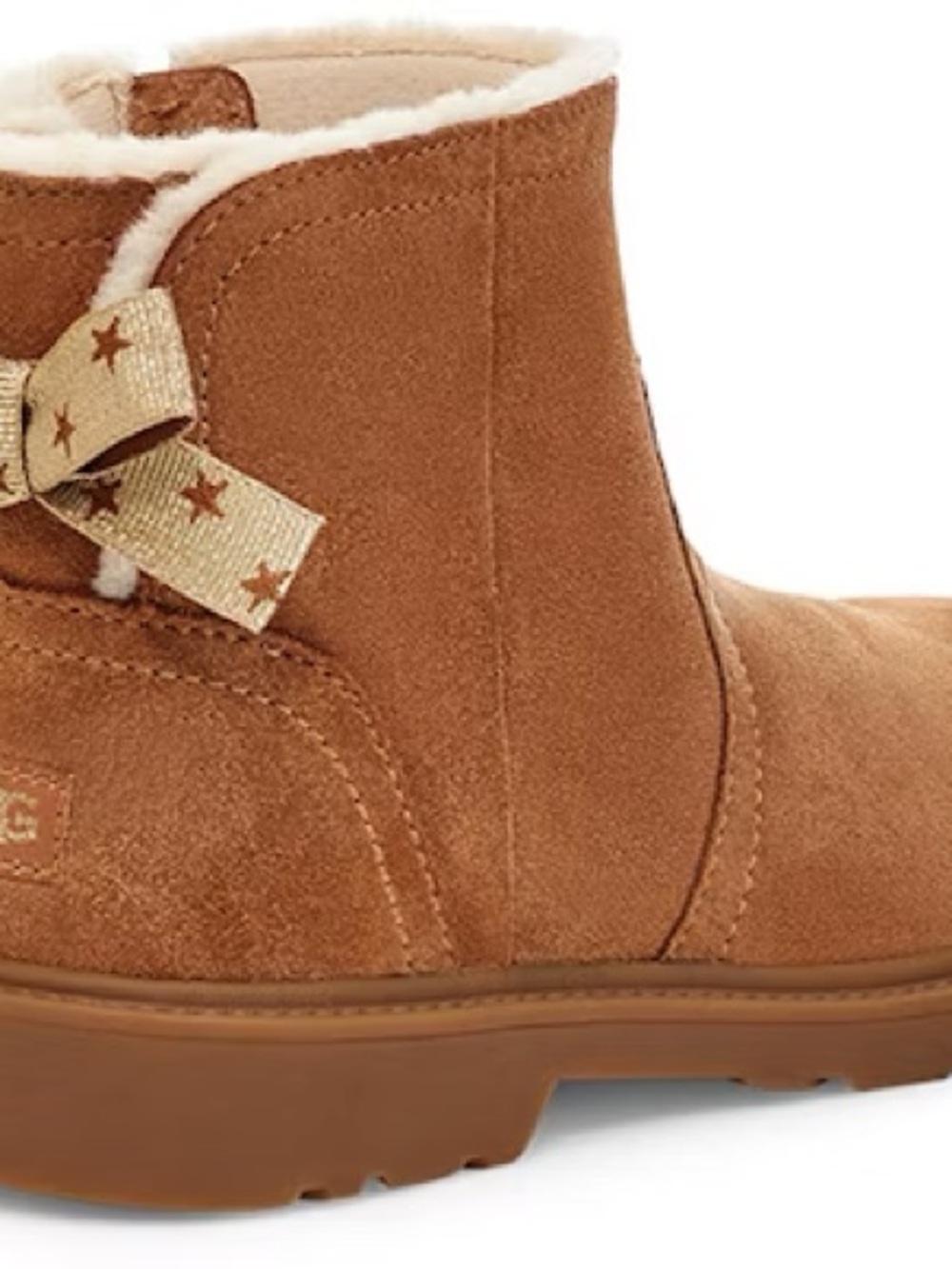 UGG Kids Lynde Chelsea Suede Winter Boots - Chestnut - 4Y or 5.5W